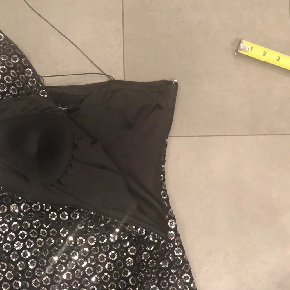 h:ours X Revolve Marvel Dress in Black and Silver - Picture 11 of 13